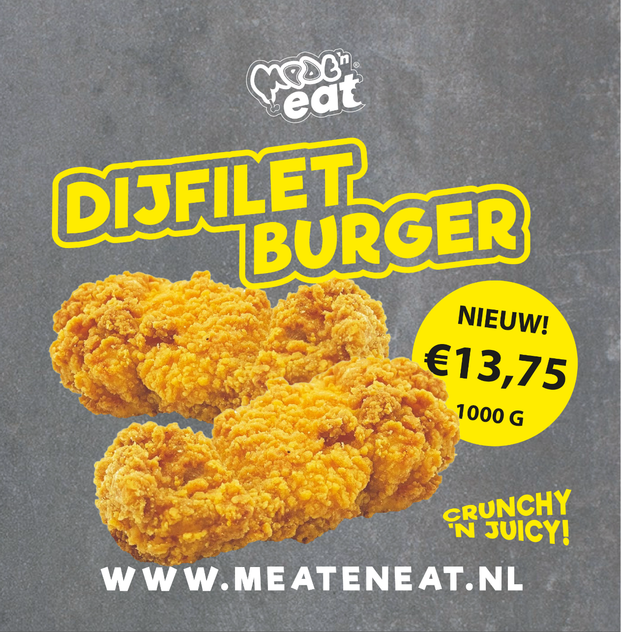 Dijfilet burgers (NIEUW OP=OP) 1KG