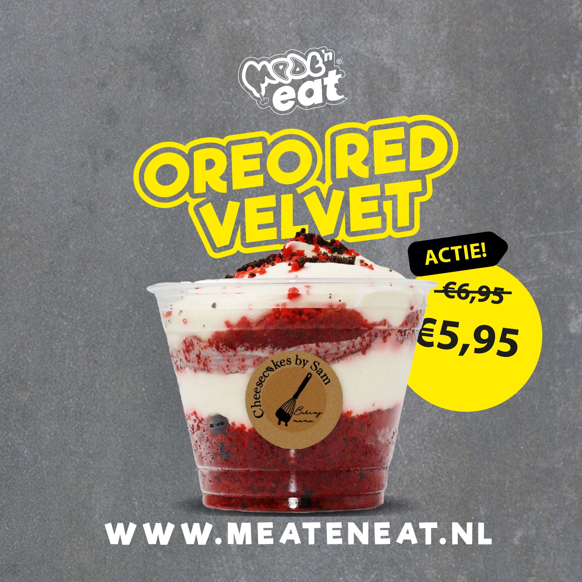 Oreo Red Velvet Cheesecake Jar by Sam *Nieuw