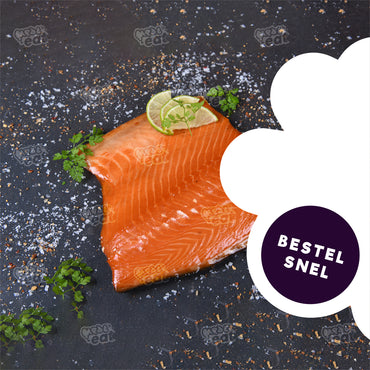 Warm Gerookte Zalm Halve Zalm Zijde