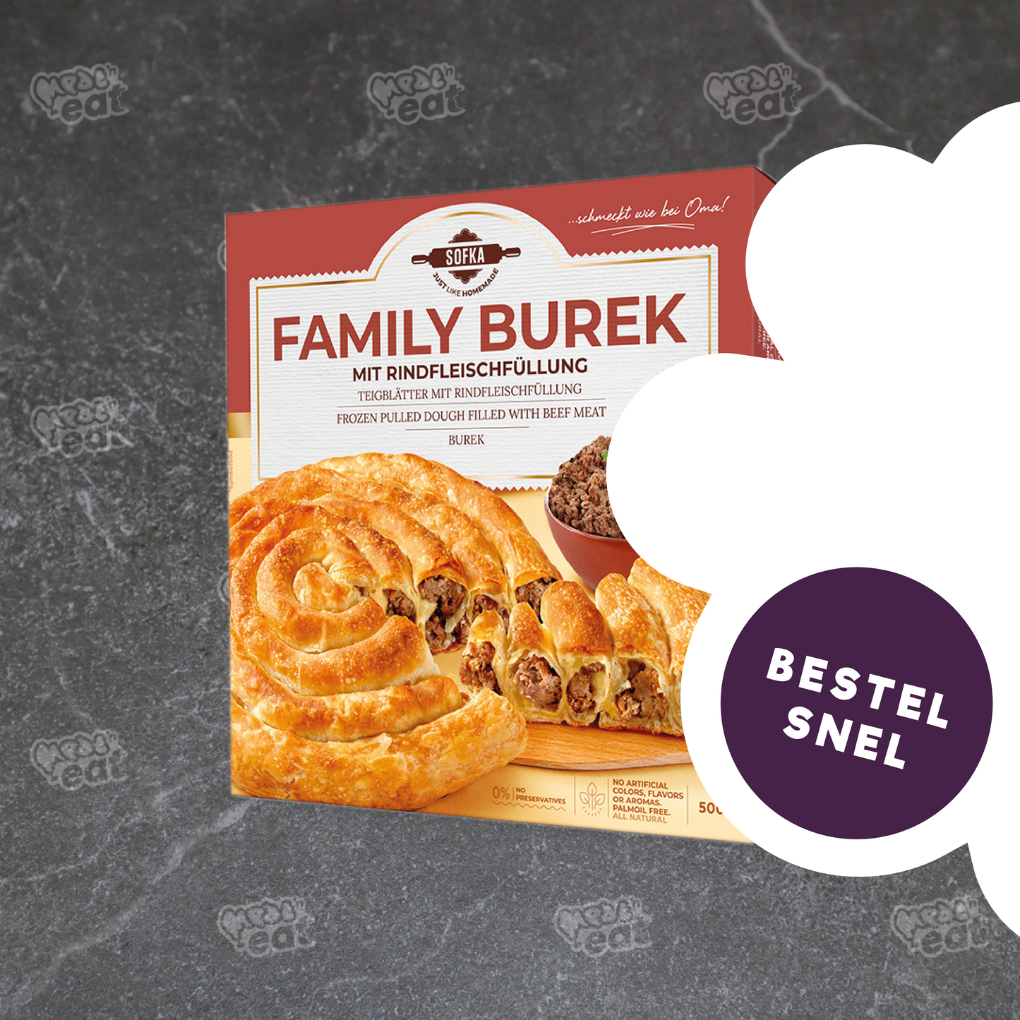 Mantije Burek Bites Rund 700 gram