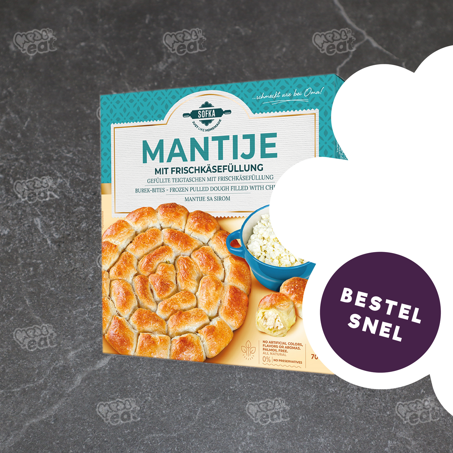 Mantije Burek Bites Kaas 700 gram TIJDELIJKE ACTIE*