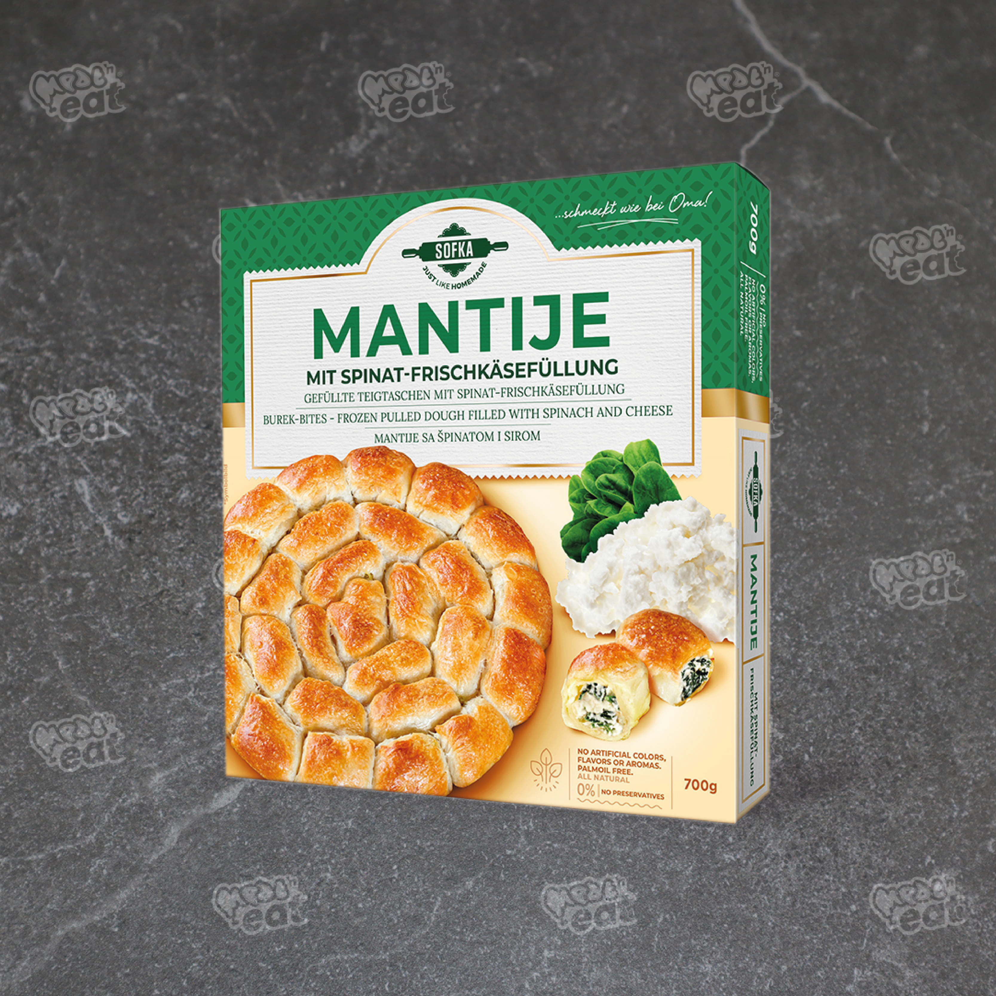 Mantije Burek Bites Spinazie 700 gram