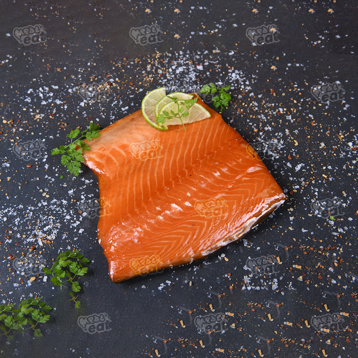 Warm Gerookte Zalm Halve Zalm Zijde